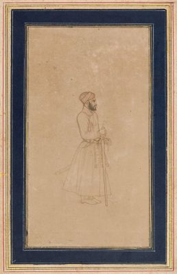  Portrait of a Mughal Nobleman - A Study in Exquisite Detail and Regal Majesty!