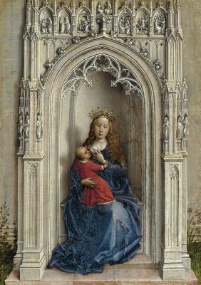  The Virgin and Child Enthroned : An Intricate Dance of Divinity and Humanity