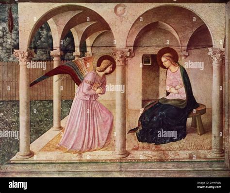  The Annunciation - A Fresco Brimming With Spiritual Radiance and Delicate Brushstrokes!